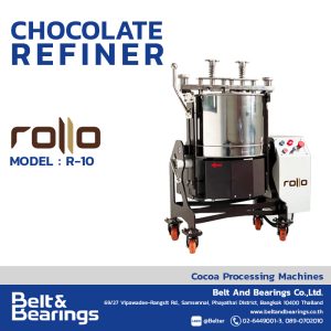 เครื่องทำช็อคโกแล็ตบาร์ ROLLO CHOCOLATE REFINER รุ่น R10