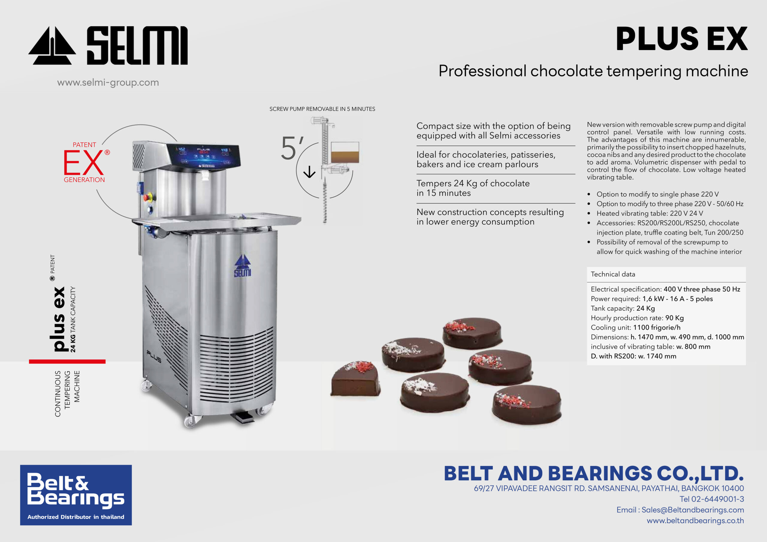 Chocolate Tempering Machine Model : PLUS EX - Image 3