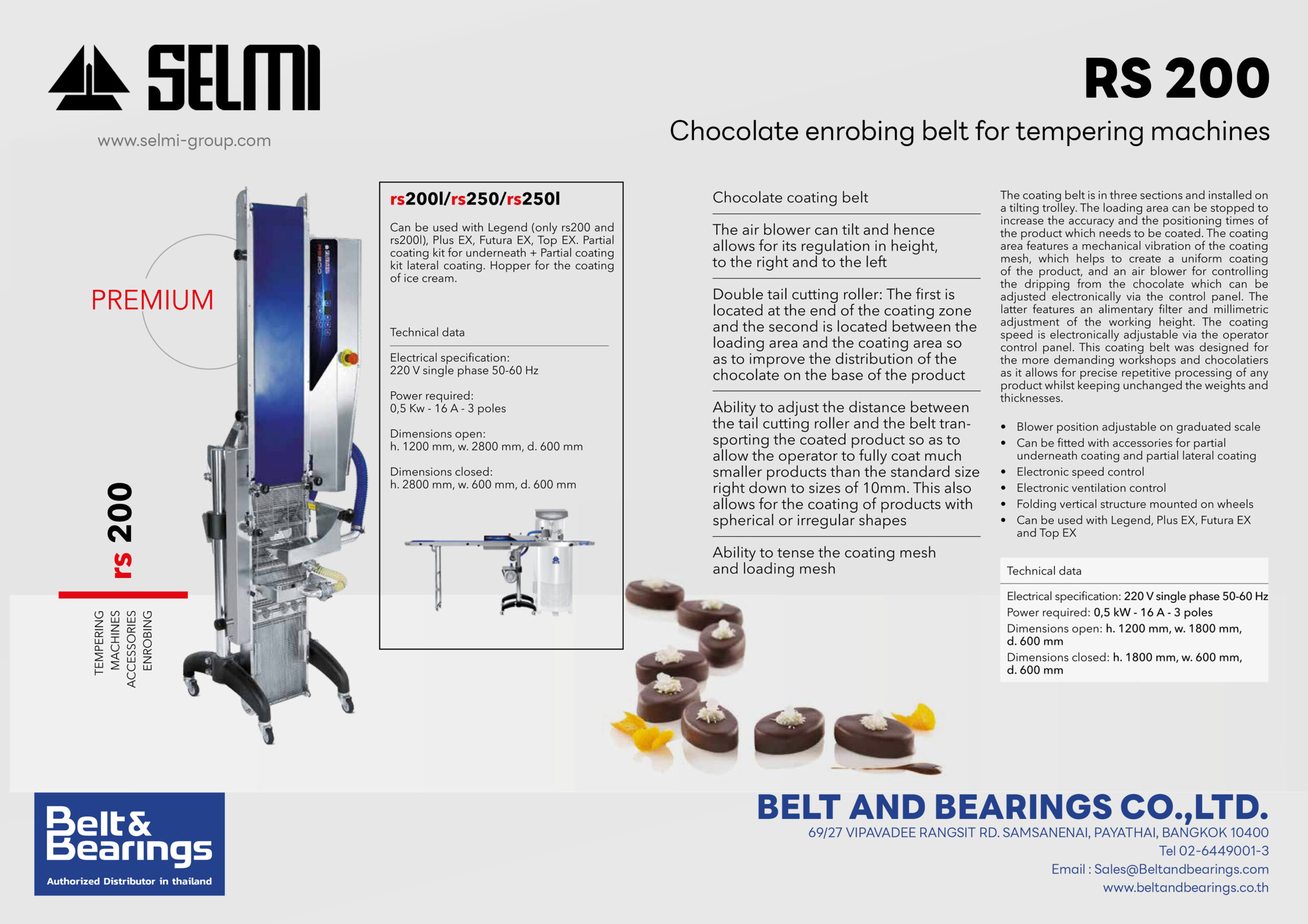 Chocolate Tempering Machine With Enrober Coating Belt And Injection Plate - Image 3