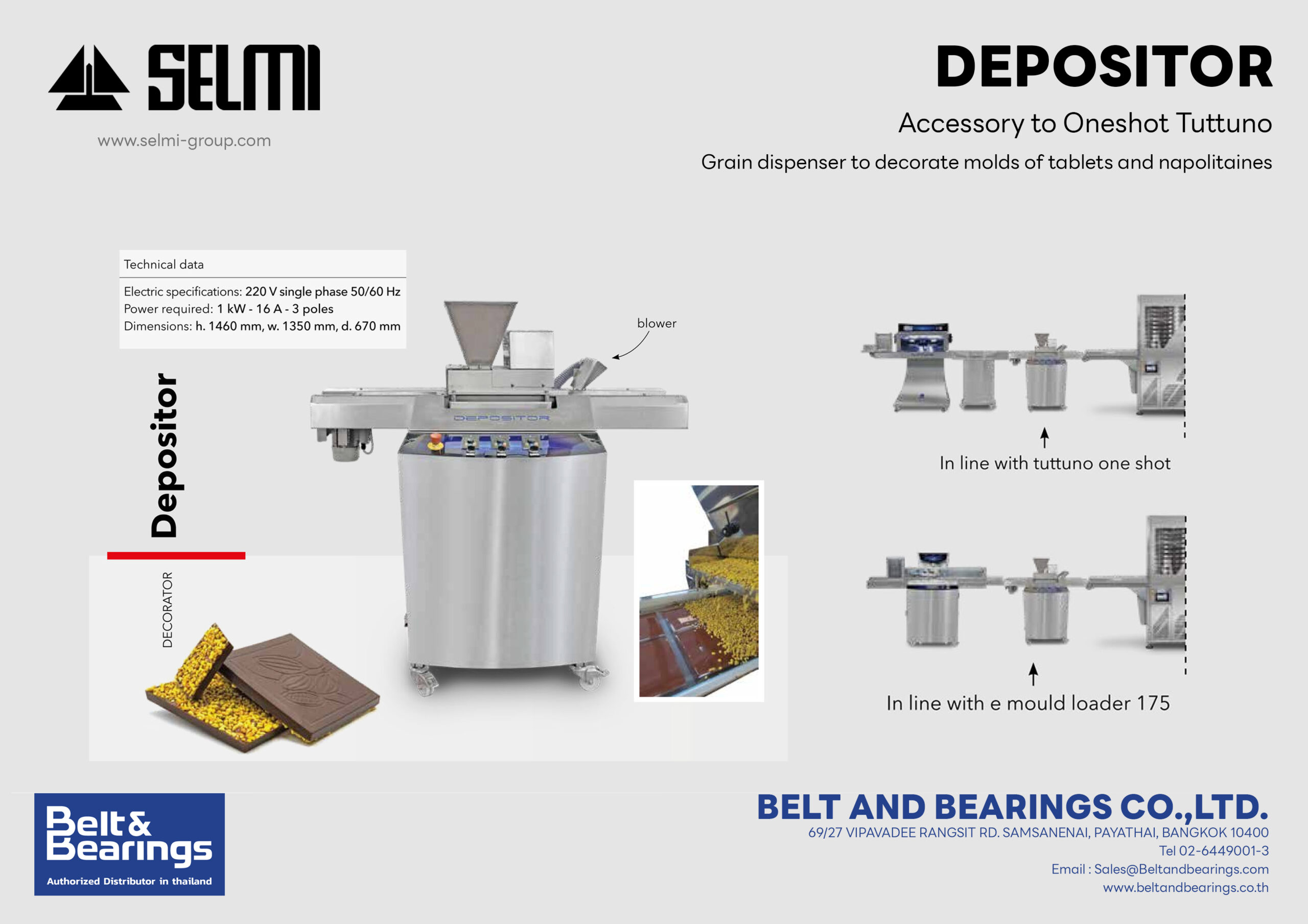 เครื่องโรยหน้าตกแต่งช็อกโกแลตอัตโนมัติ รุ่น Depositor - Image 5