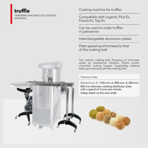 TRUFFLE เครื่องเคลือบช็อกโกแลตทรัฟเฟิลแบบ 2 ส่วน